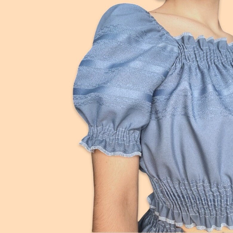 Dusty Blue Shirley Top