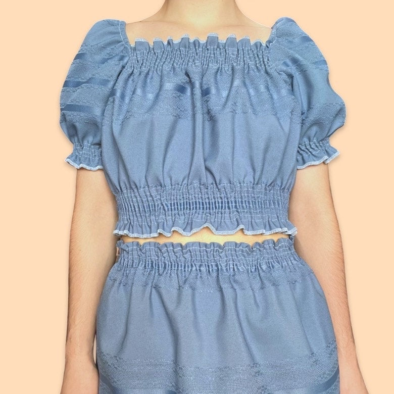 Dusty Blue Shirley Top