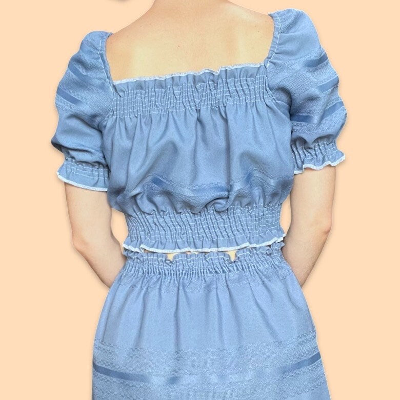 Dusty Blue Shirley Top
