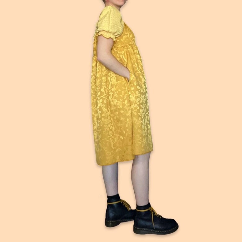Gold/Yellow Babydoll Dress