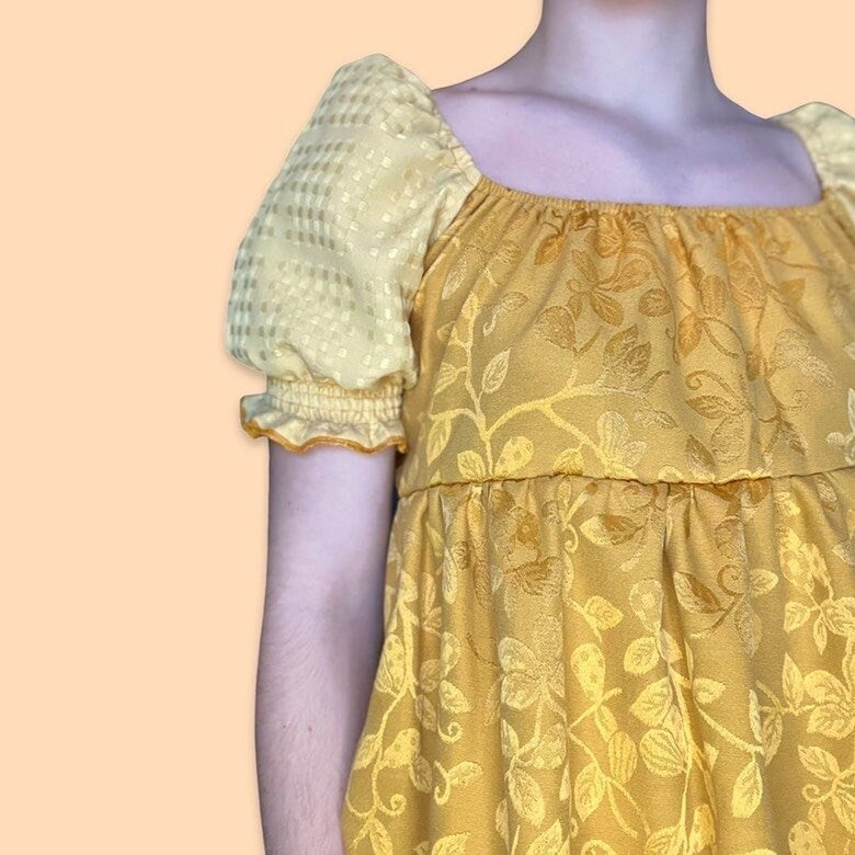 Gold/Yellow Babydoll Dress