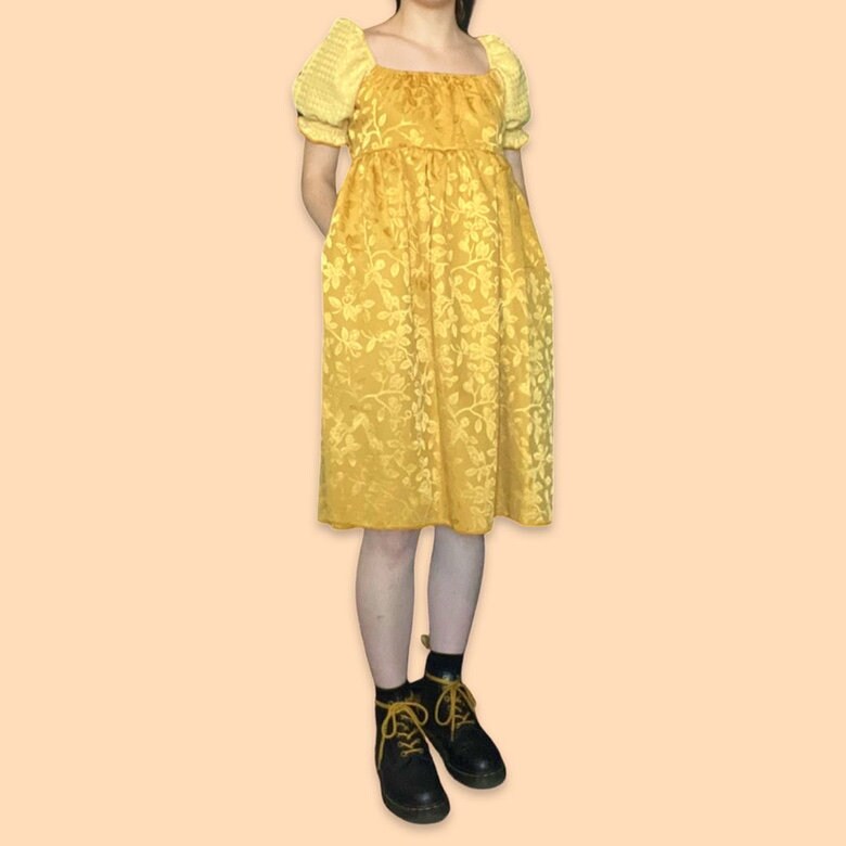 Gold/Yellow Babydoll Dress