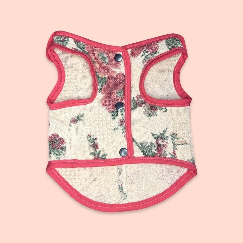 Pink & Green Floral Dog Jacket