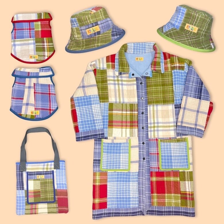 Plaid Patchwork Quilted Bucket Hat