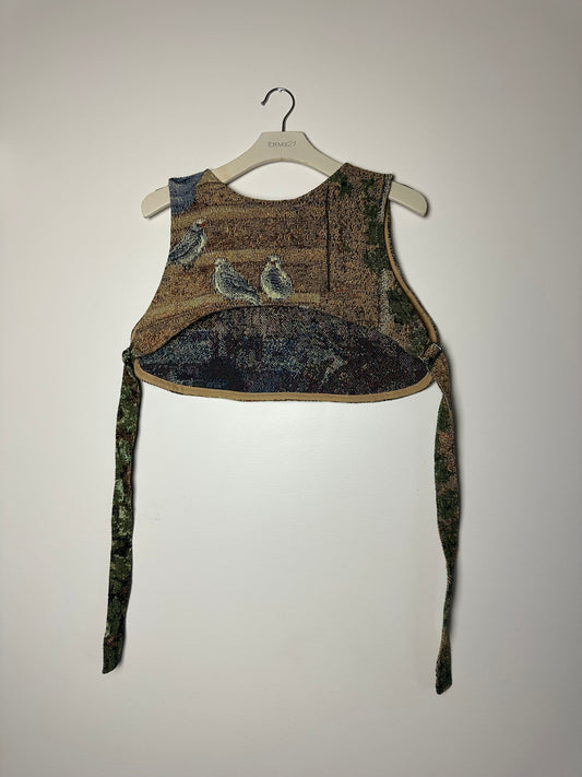 Cropped Buckle Vest (M)
