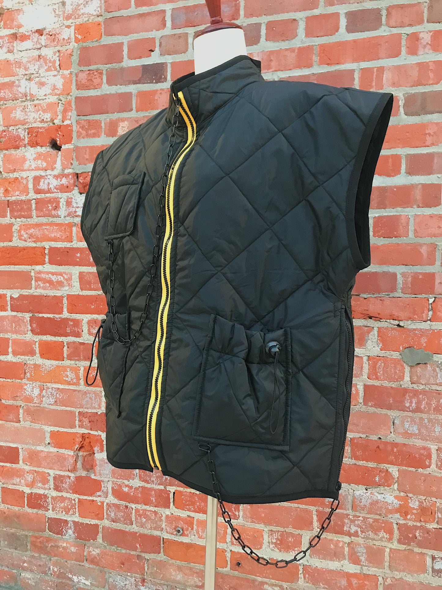 Chained Cargo Puffer Vest
