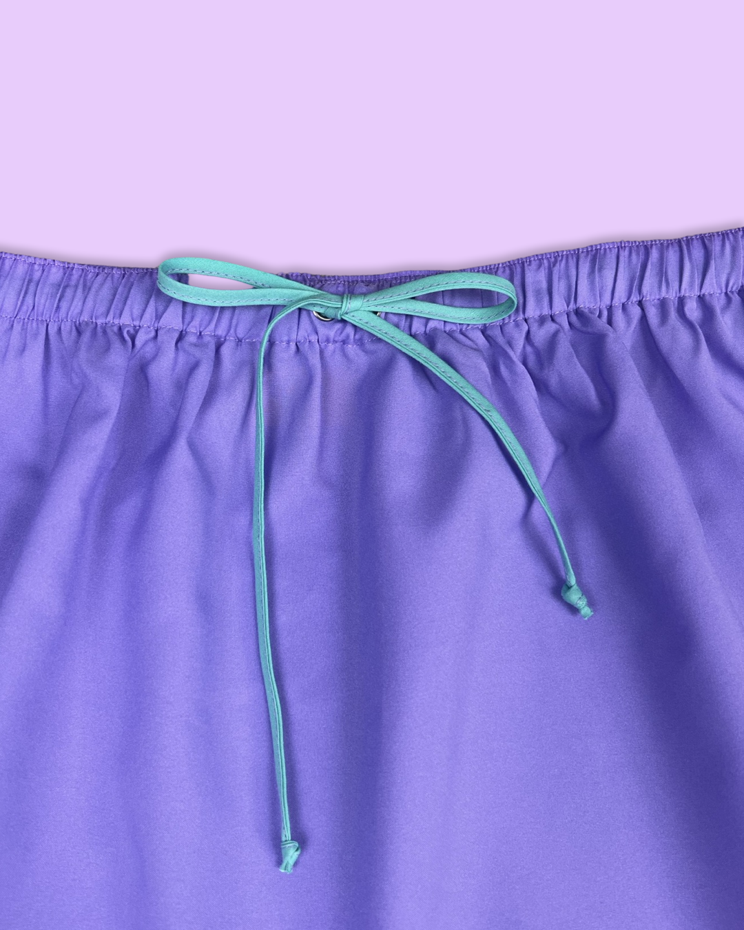 Purple/Teal Mini Skirt Set