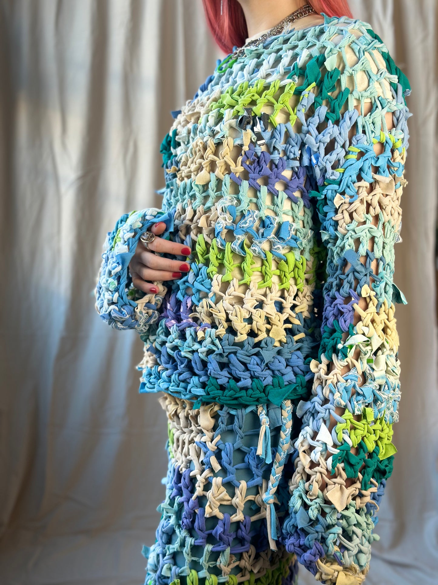 Whimsical Crochet Sweater