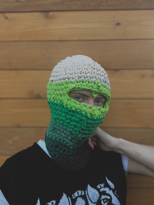 Green Ombré Closed Face Balaclava