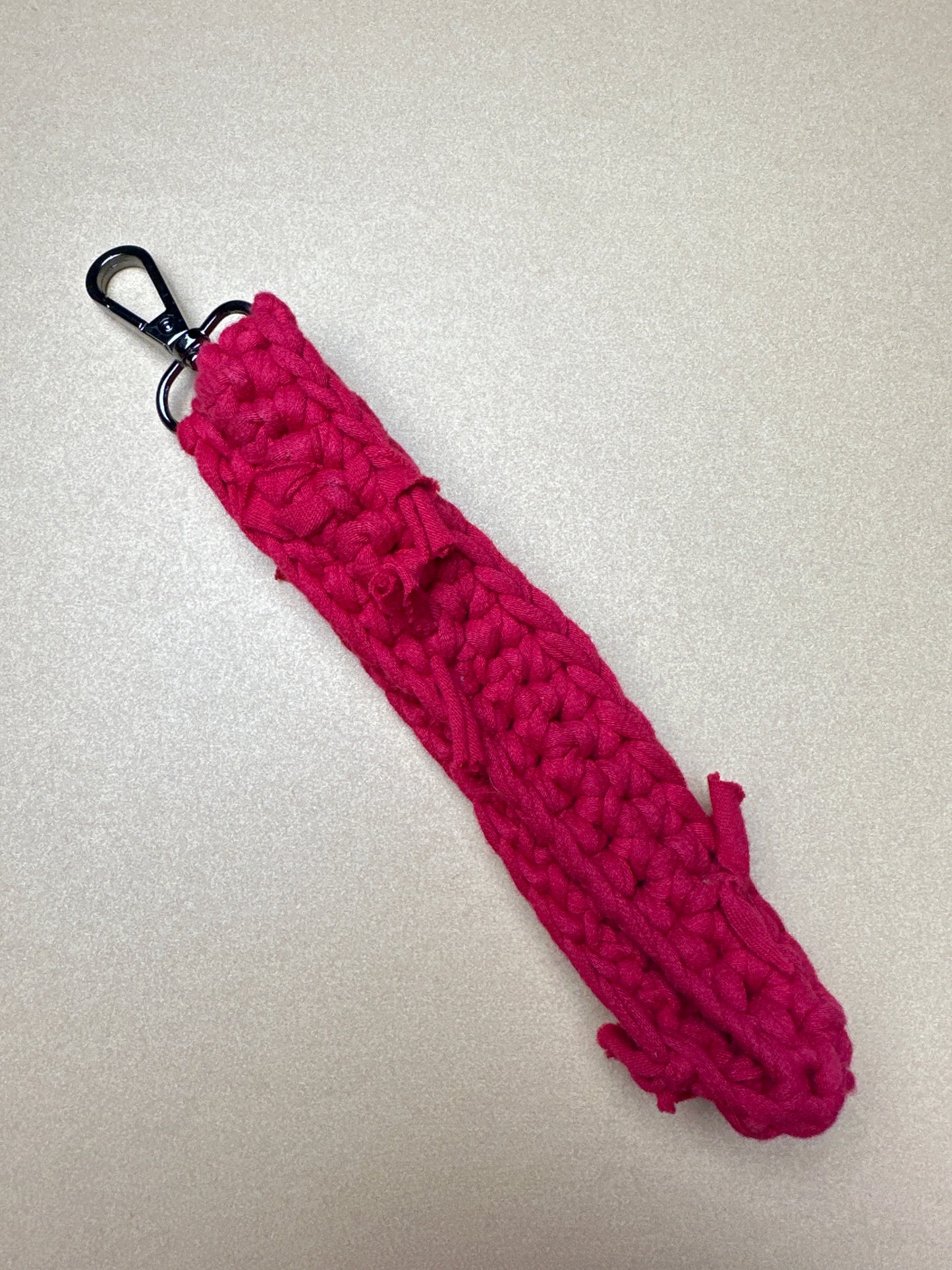 Red Crochet Wristlet