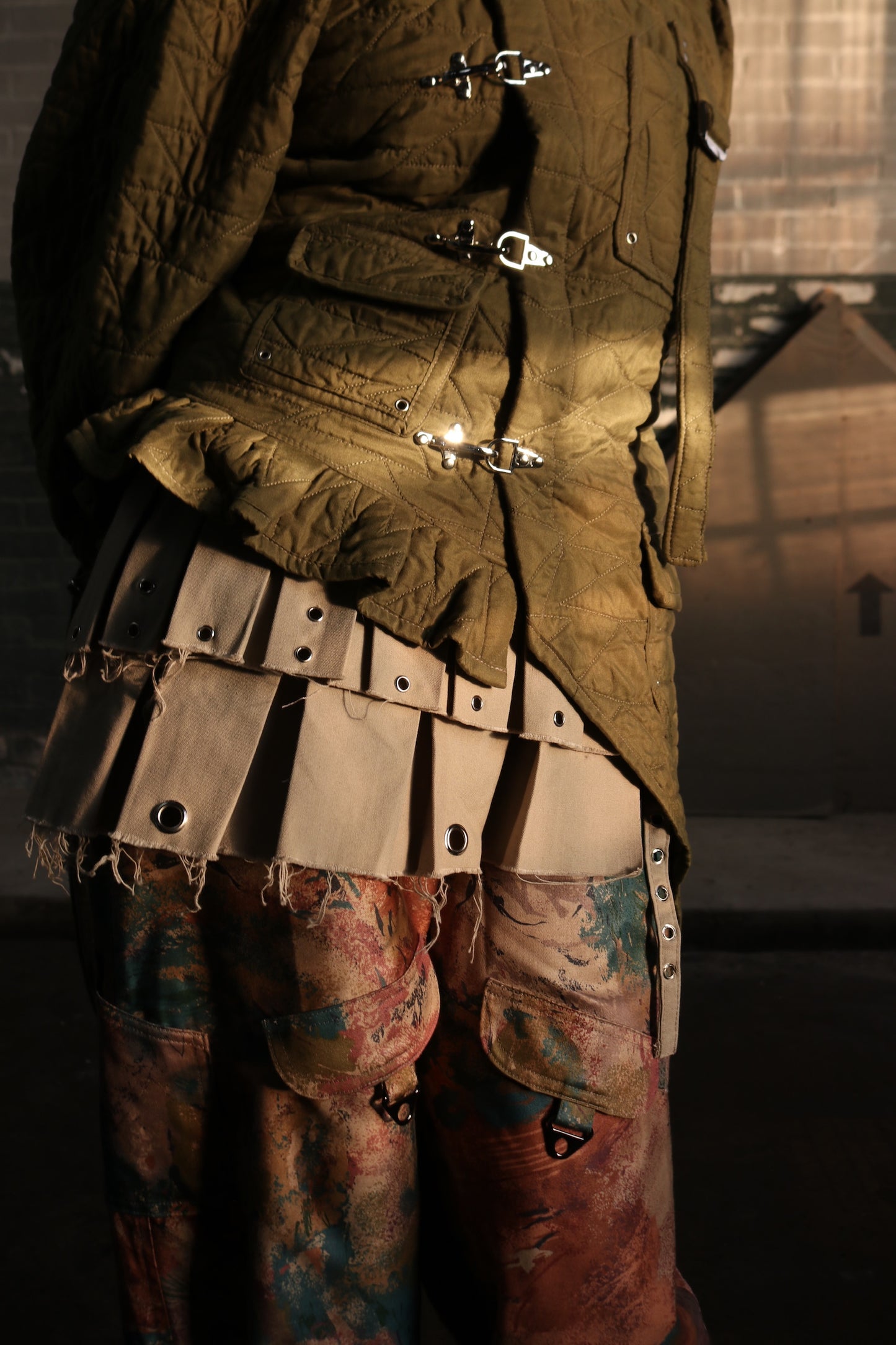 Pleated Skirt Belt