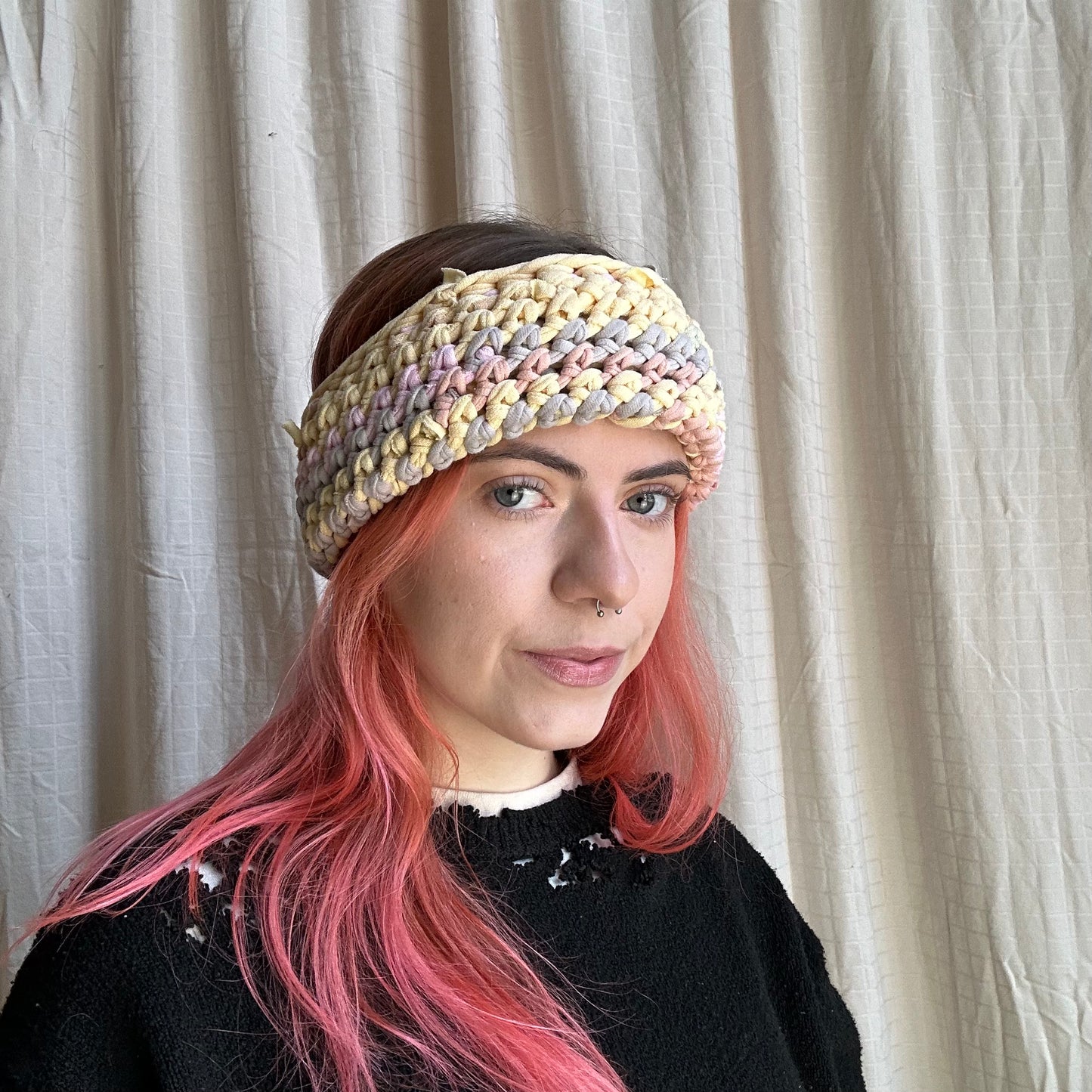 Pink Lemonade Crochet Winter Headband
