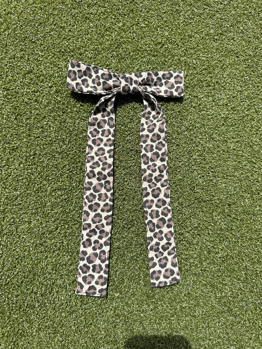 Cheetah Bow Clip