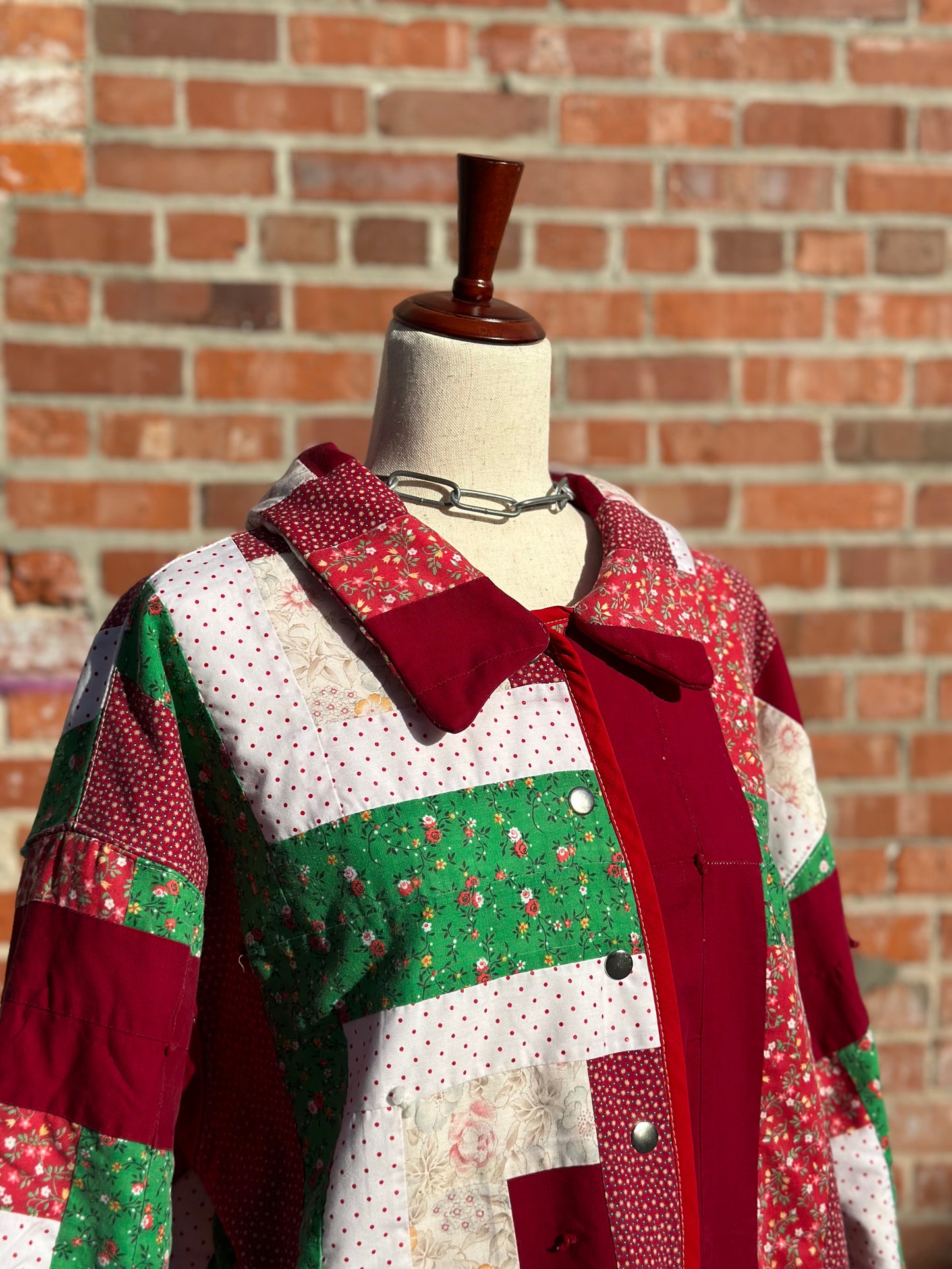 Red/Green Quilted Chore Coat
