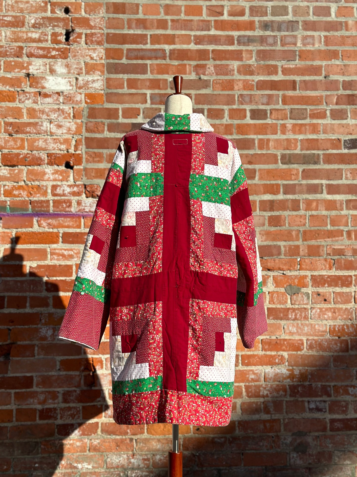 Red/Green Quilted Chore Coat