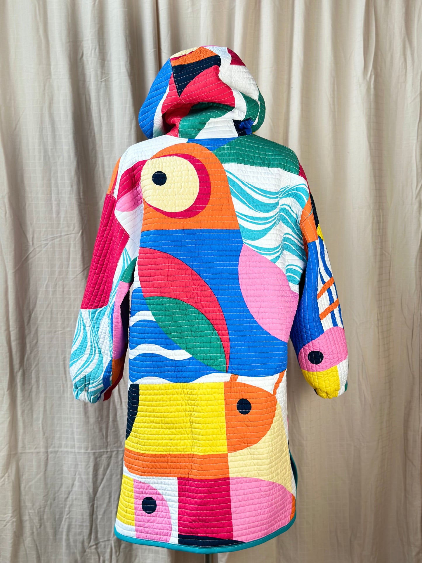 Colorful Quilted Chore Coat