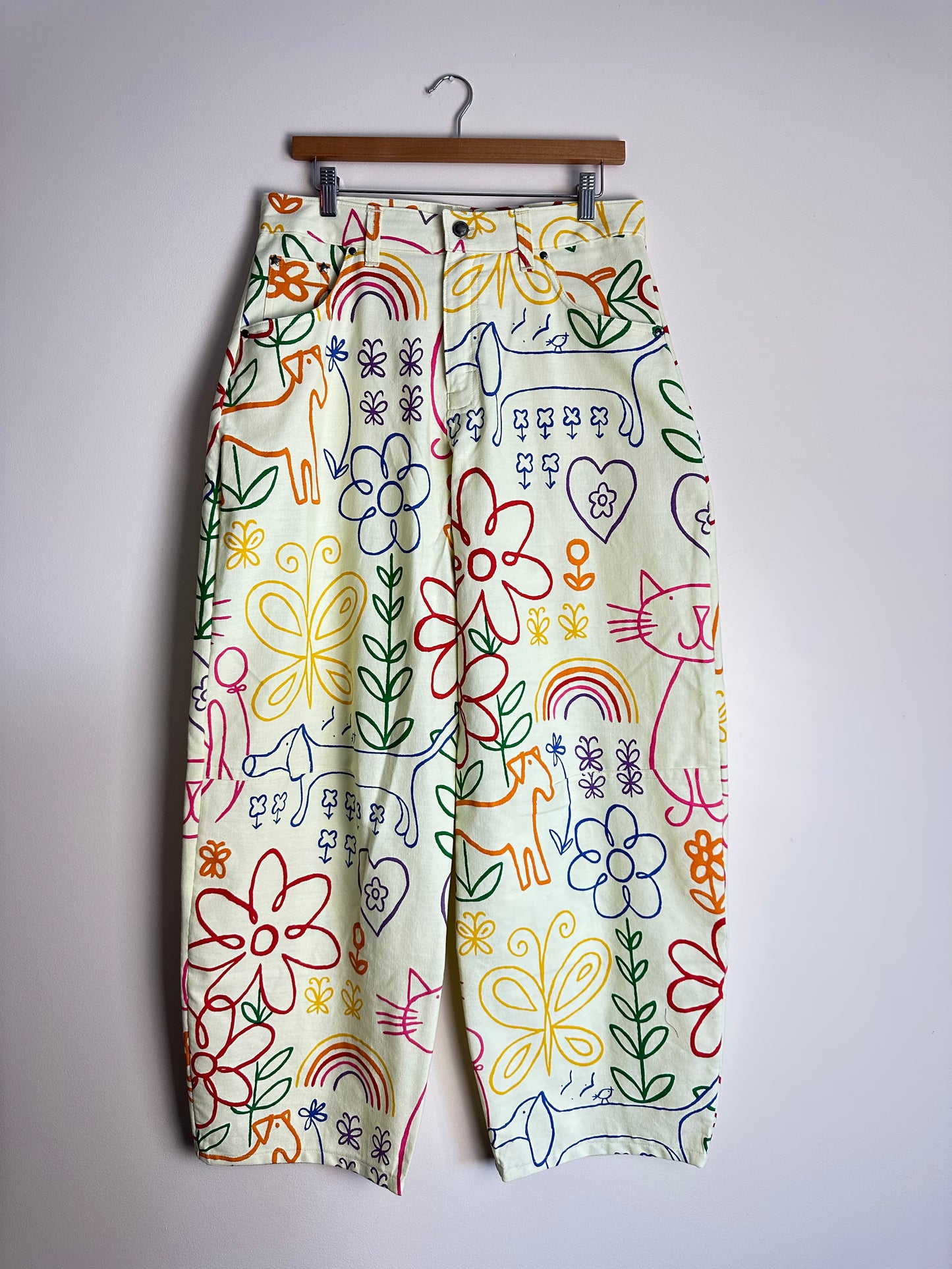 Baggy Barrel Pants 33x31
