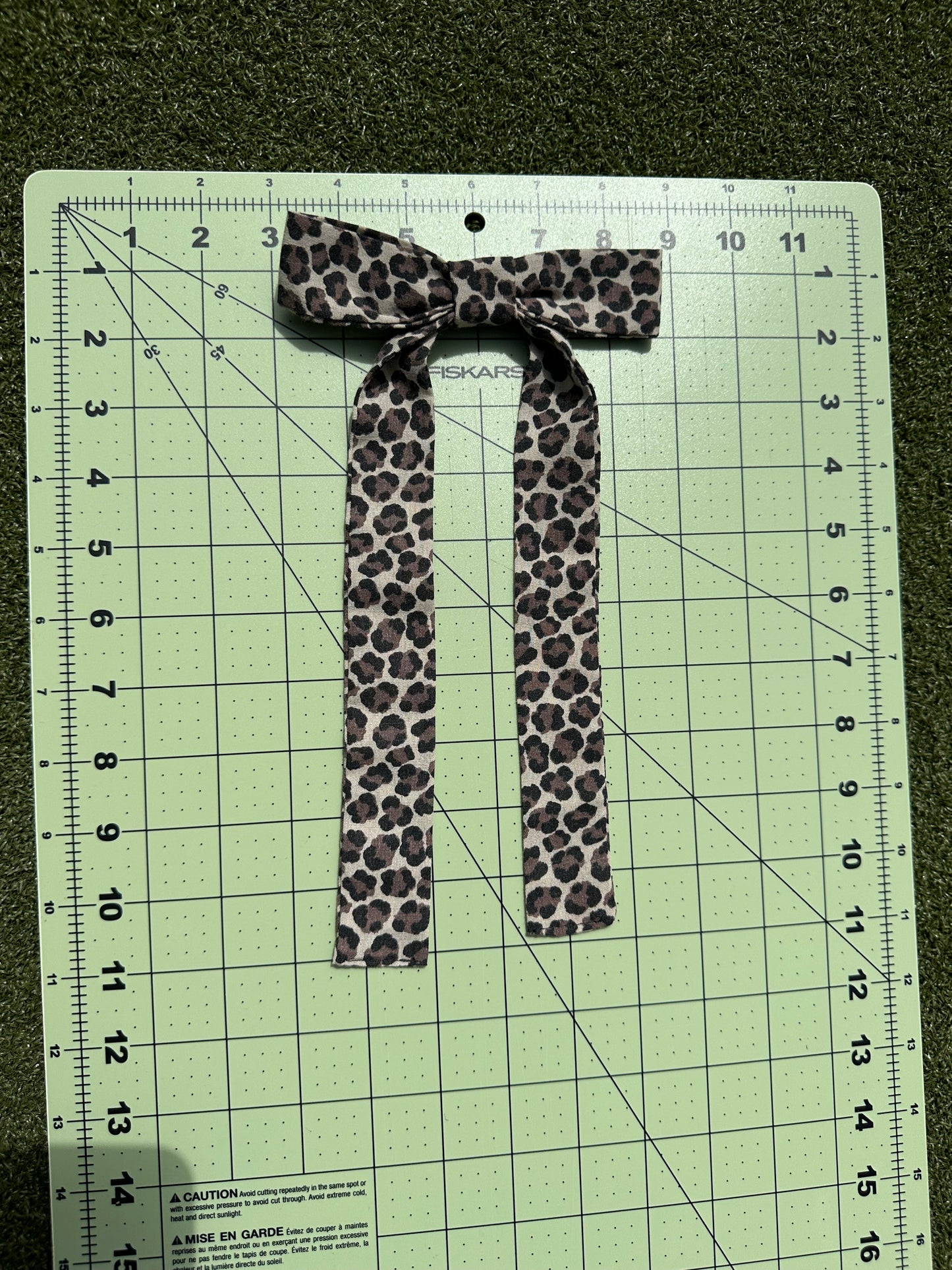 Cheetah Bow Clip