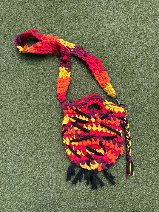 Flamin' Hot Crochet Crossbody