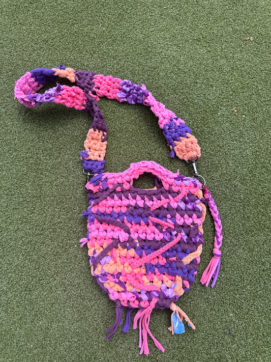 Violet Sunset Crochet Crossbody