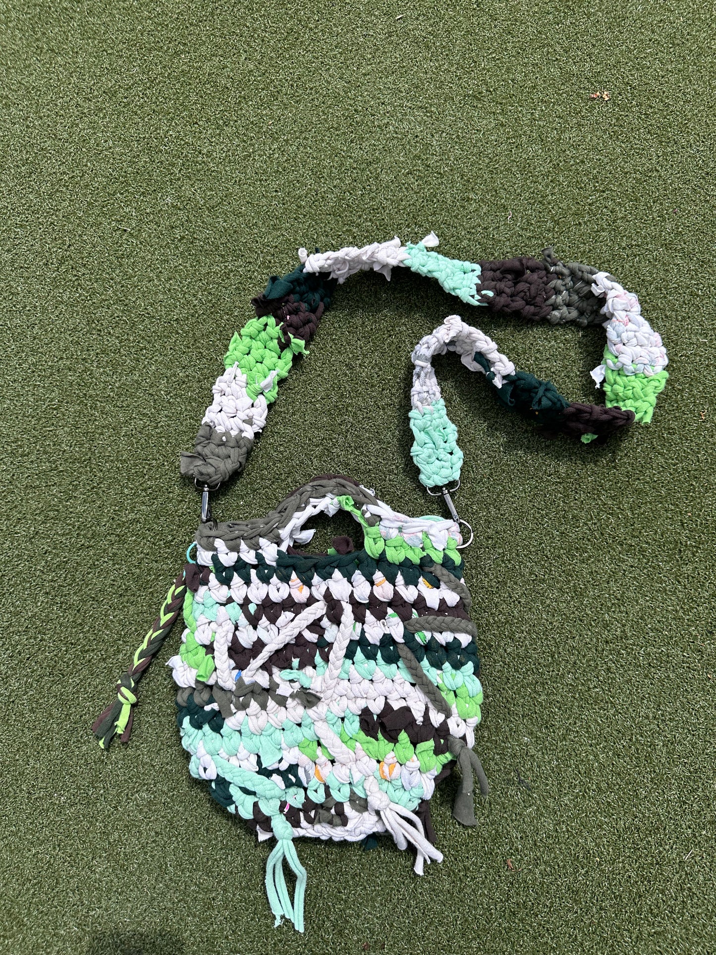 Mossy Birch Crochet Crossbody