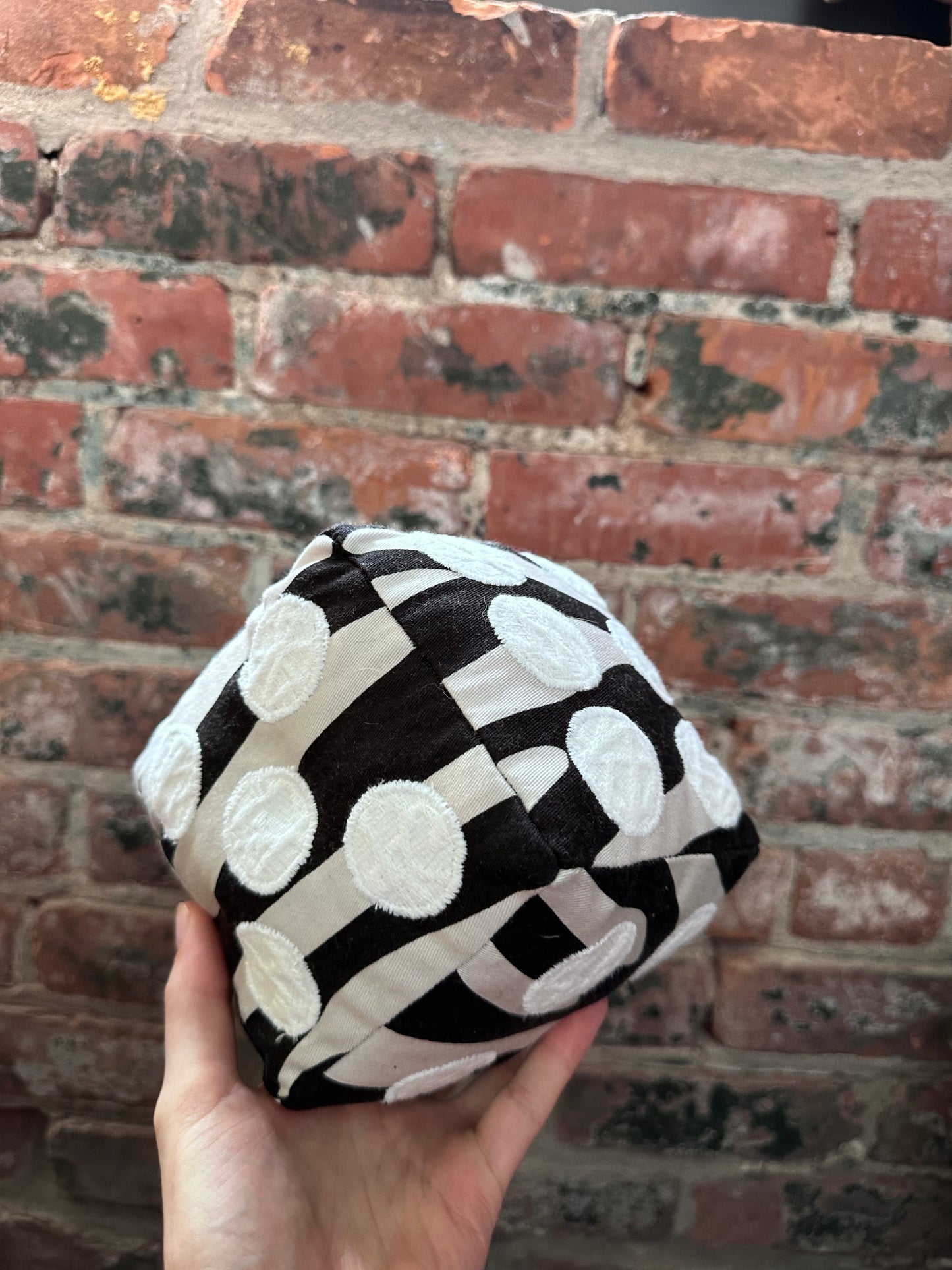 Zebra/White Dice Plushie