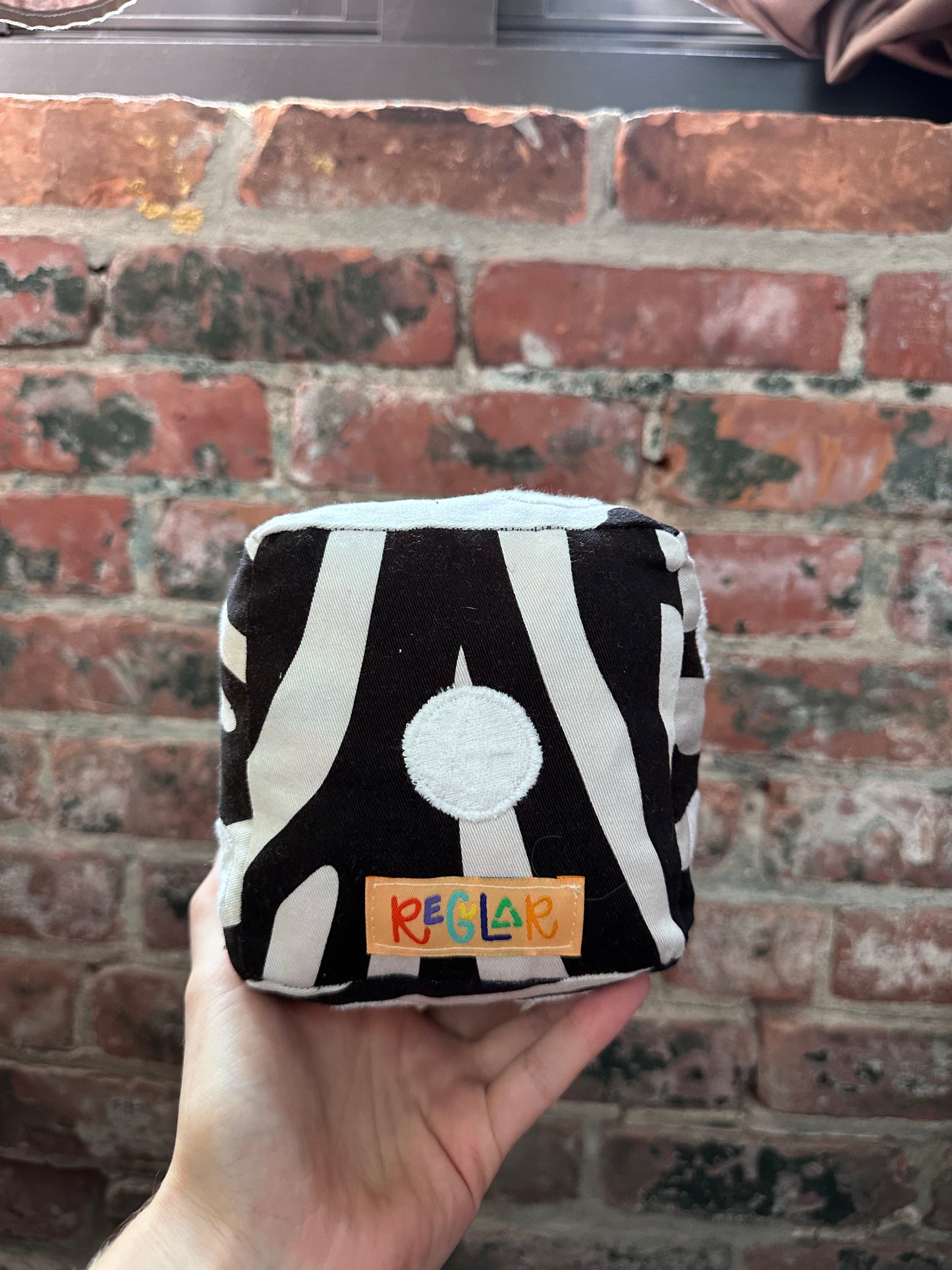 Zebra/White Dice Plushie