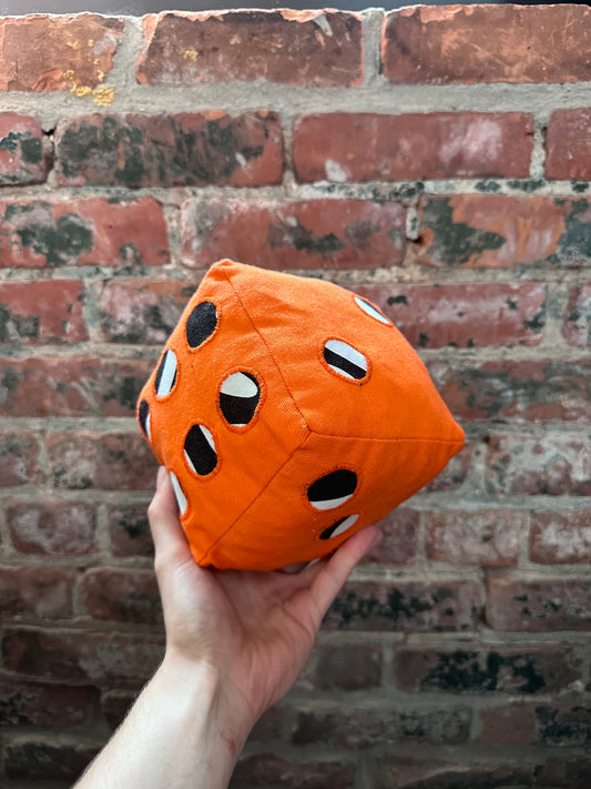 Orange/Zebra Dice Plushie