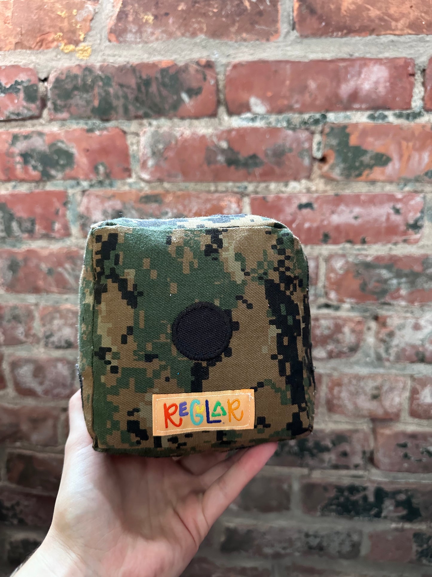 Camo/Black Dice Plushie