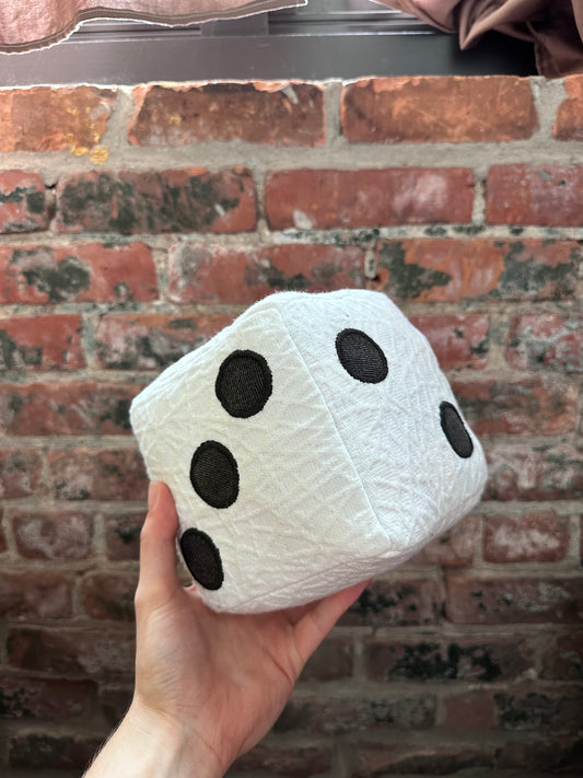 White/Black Dice Plushie