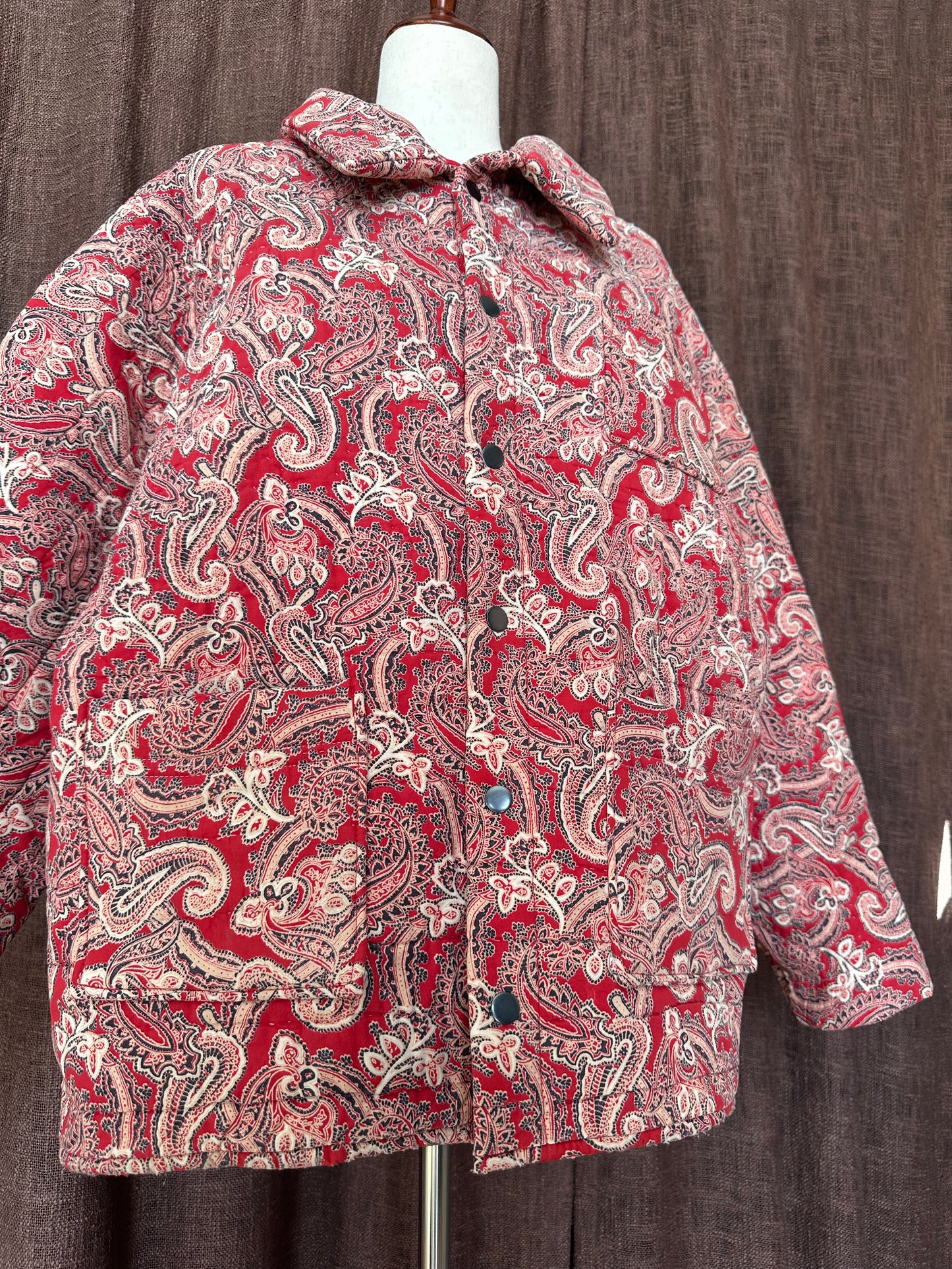 Red Paisley Quilt Coat