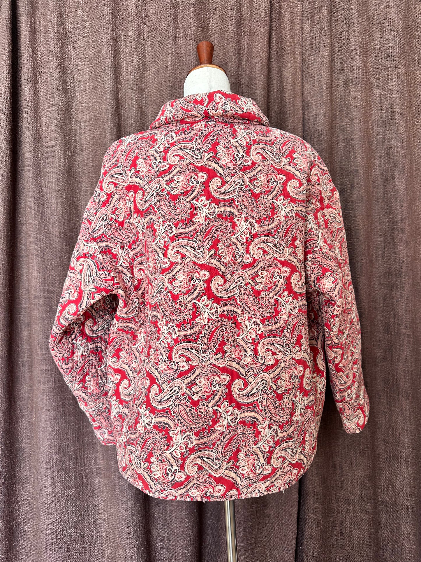 Red Paisley Quilt Coat