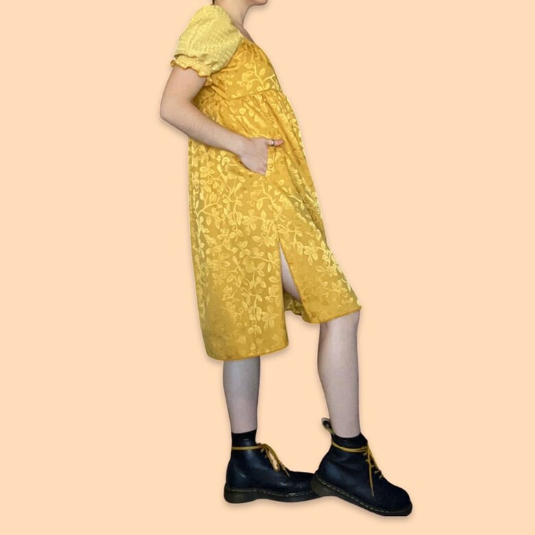 Gold/Yellow Babydoll Dress