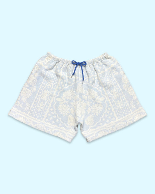 Blue/White Blanket Shorts