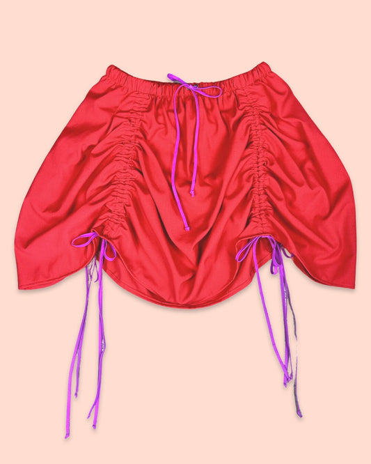 Red/Purple Parachute Skirt