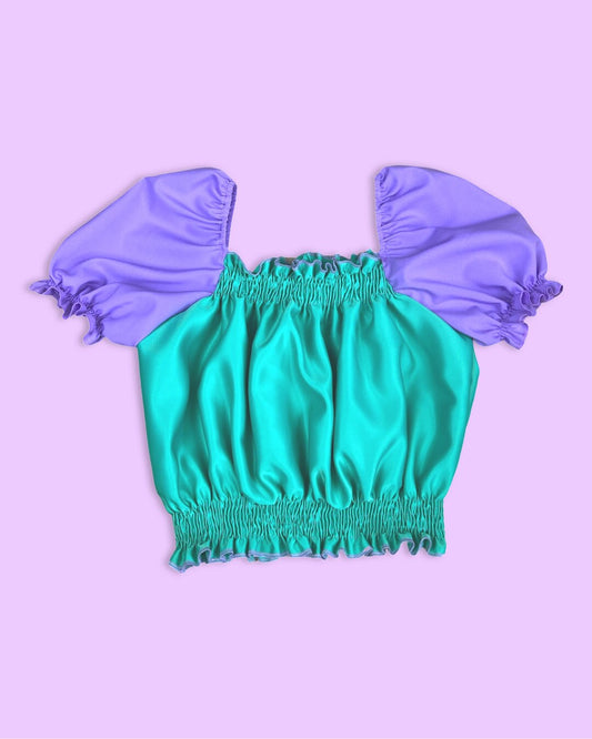 Purple/Teal Shirley Top